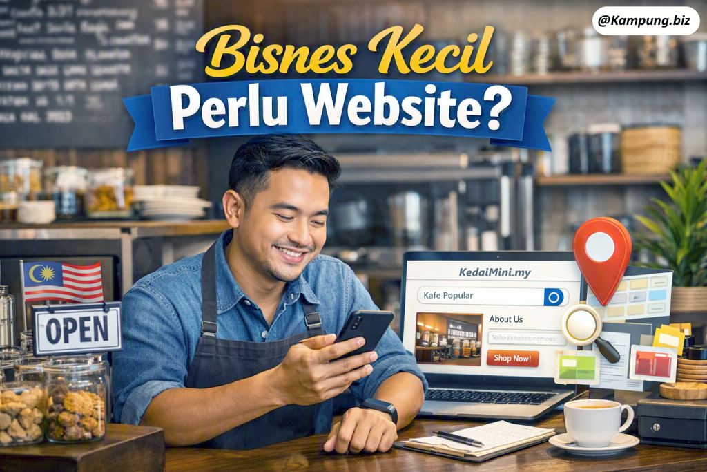 bisnes kecil perlu website
